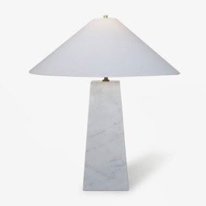 RIVIERA TABLE LAMP - CARRARA MARBLE