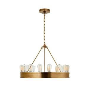 Roark 30" Modular Ring Chandelier -  Brass