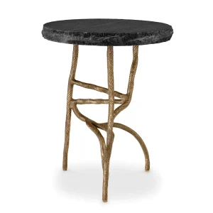 DREYFUS SIDE TABLE - VINTAGE BRASS FINISH