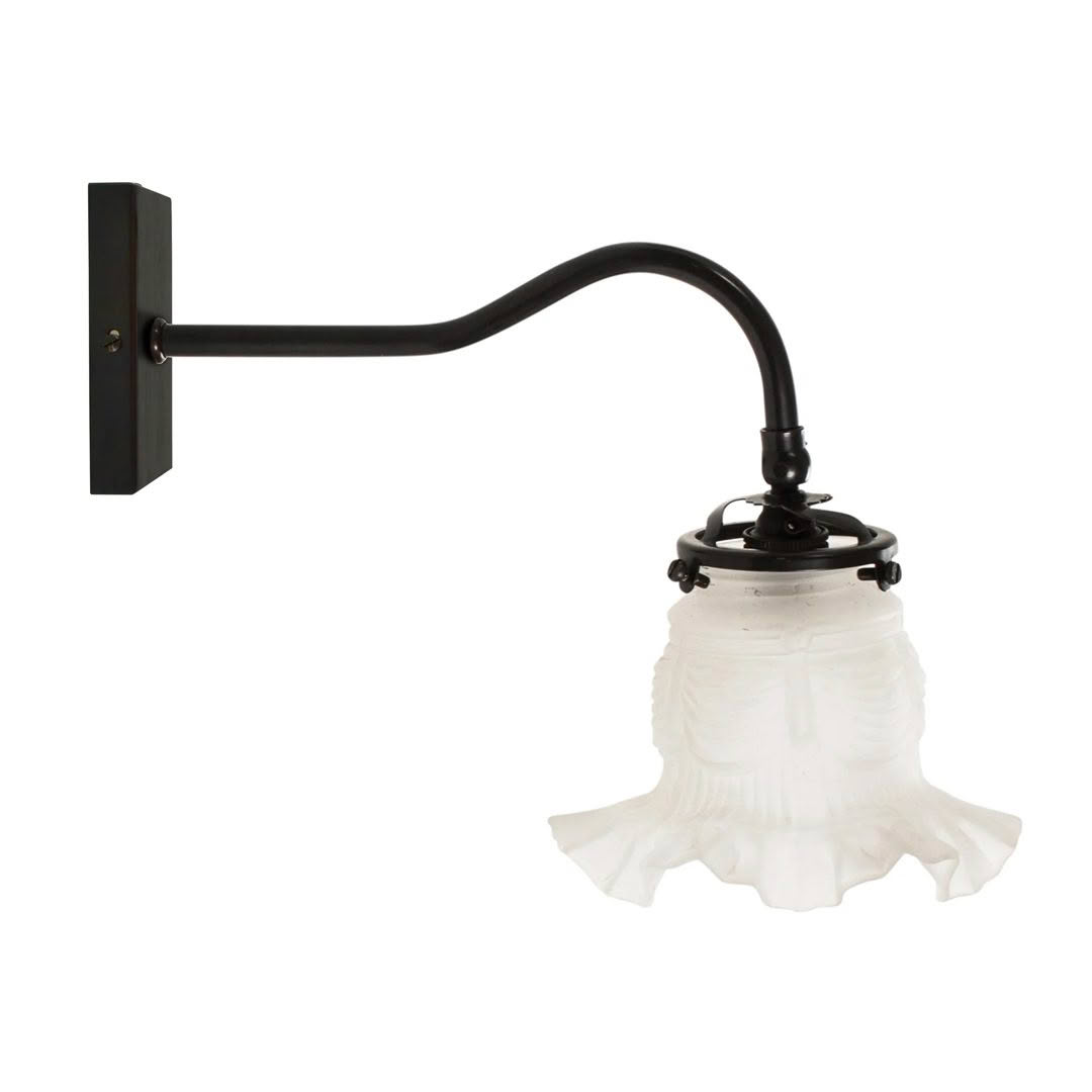 Vintage wall-mounted frosted glass sconce