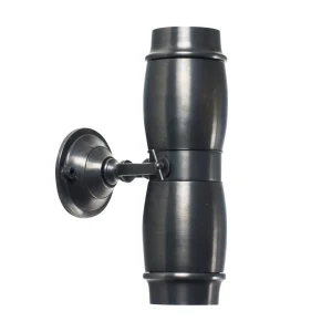 Black modern wall-mounted outdoor light fixture