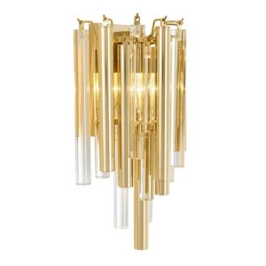 GIGI WALL LAMP - GOLD FINISH, CLEAR GLASS