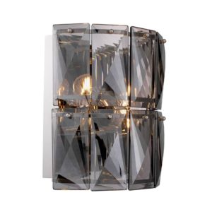 AMAZONE WALL LAMP - SMOKE crystal glass