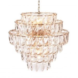 AMAZONE CHANDELIER - LARGE - CRYSTAL GLASS