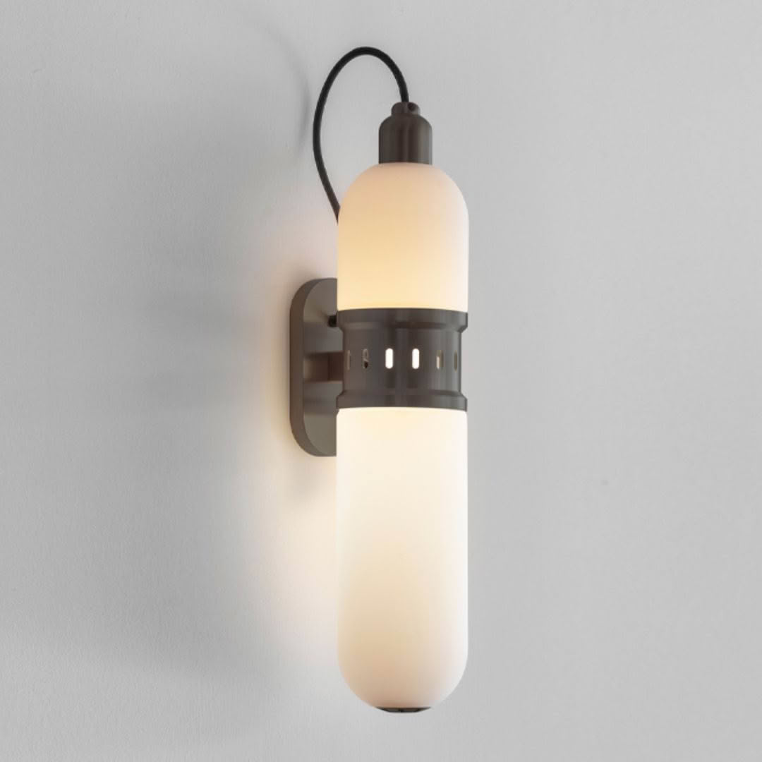 Modern wall-mounted cylindrical light fixture