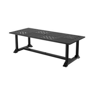 BELL RIVE DINING TABLE - MATTE BLACK - OUTDOOR