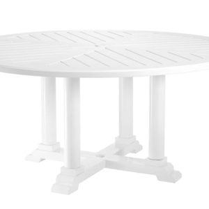 Bell Rive Dining Table Large Round - White