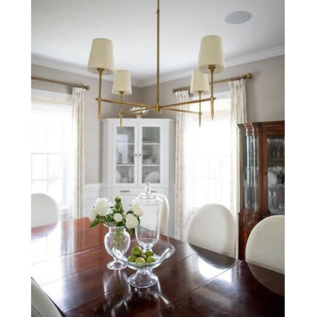 Bryant Large Chandelier Brass setting 2