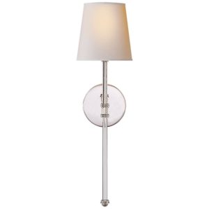 Camille Sconce Polished Nickel