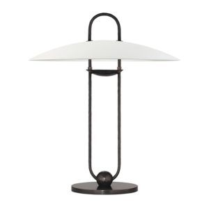Modern black and white table lamp