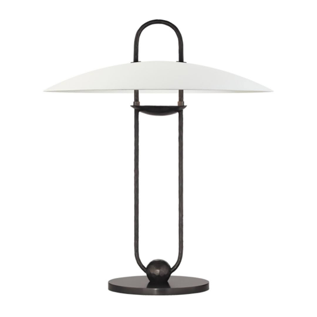 Modern black and white table lamp