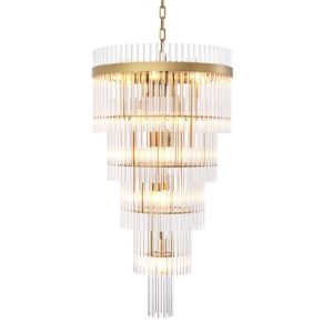 YARA CHANDELIER LARGE - ANTIQUE BRASS