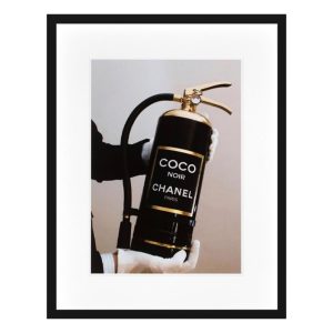 CHANEL EXTINGUISHER PRINT P003 - BLACK FRAME