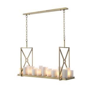 COMMODORE CHANDELIER - brass