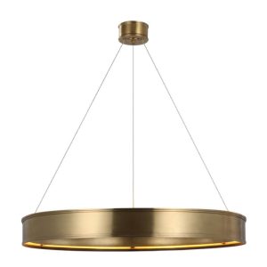 Connery 40" Ring Chandelier - Brass