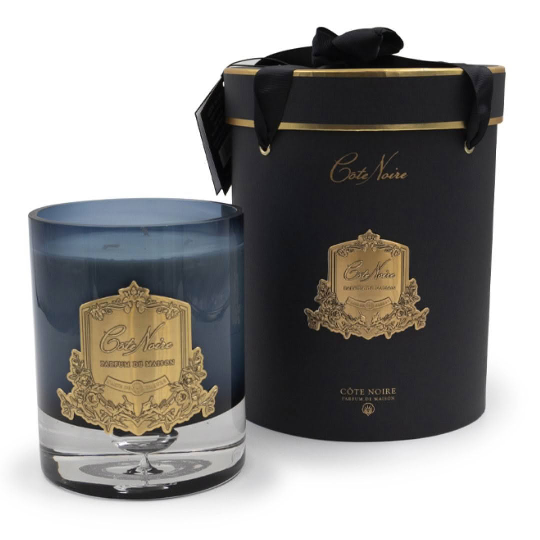 Cote Noire scented candle and elegant packaging