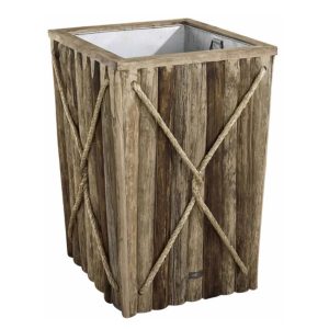 TEAK TALL PLANTER