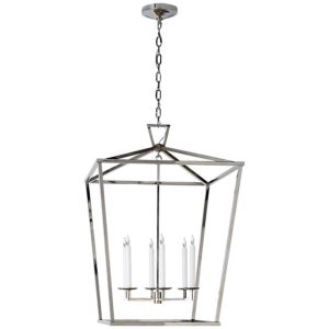Darlana Extra Large Lantern Polished Nickel
