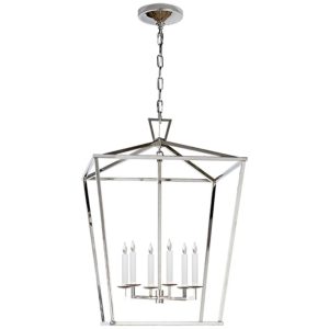 Darlana Large Lantern Polished Nickel