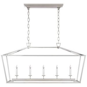Darlana Medium Linear Lantern Polished Nickel