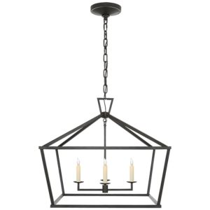 Darlana Medium Wide Lantern Aged Iron