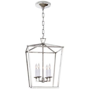 Darlana Small Lantern Polished Nickel