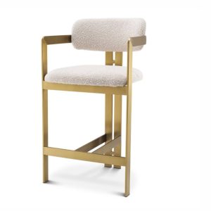 Donato Counter Stool - bouclé cream