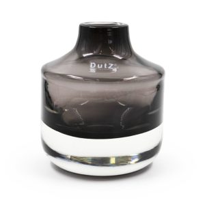 NOVAK VASE - GREY - 16cm H x 15cm Dia