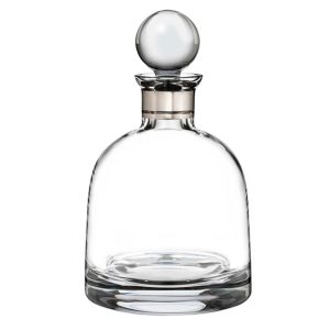 ELEGANCE SHORT DECANTER WITH ROUND STOPPER
