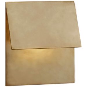 Esker Single Fold Sconce Brass