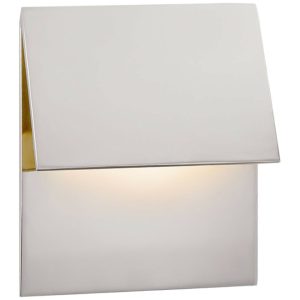 Esker Single Fold Sconce Polished Nickel