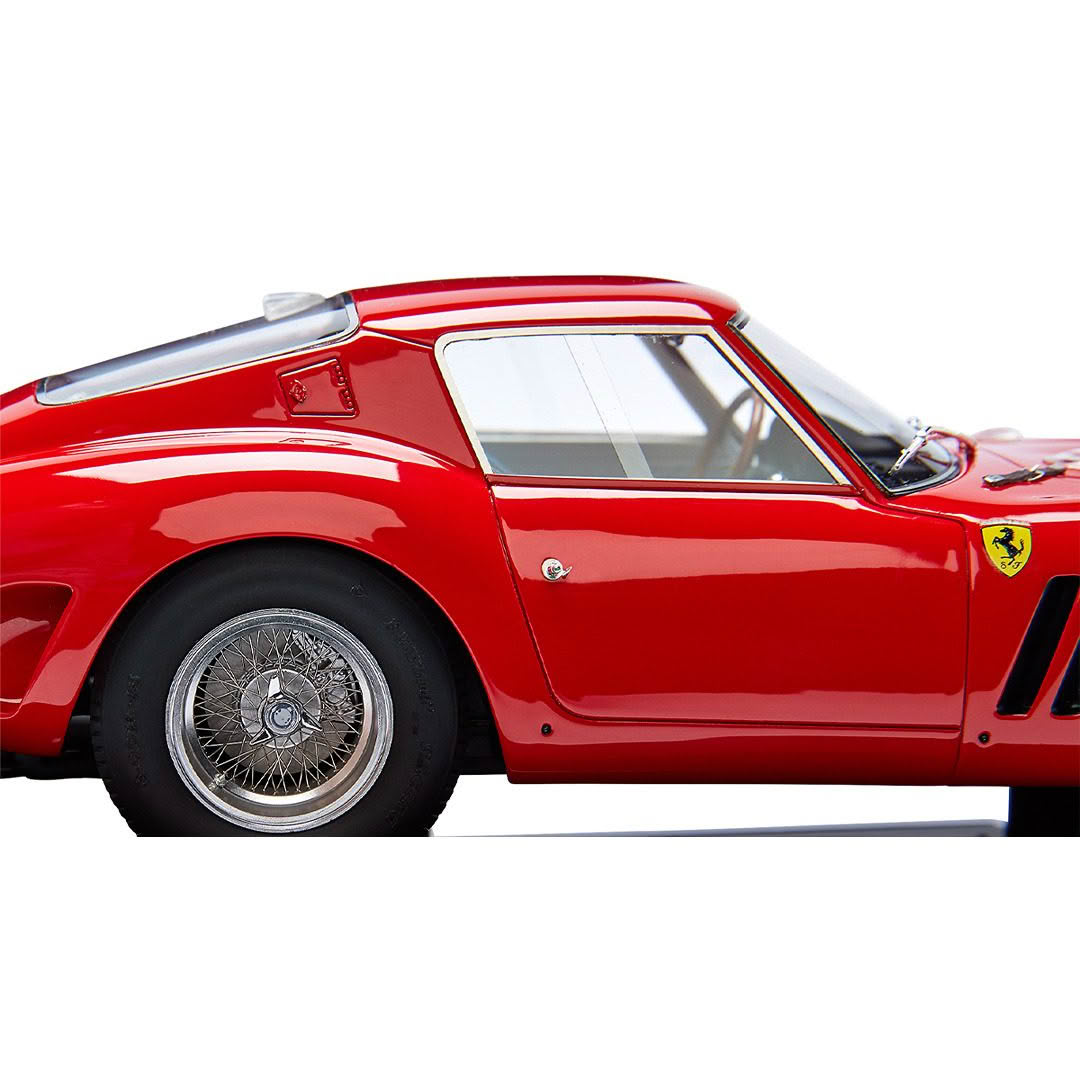 Red Ferrari classic sports car side view