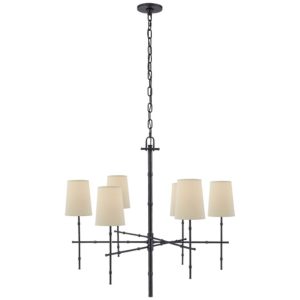 Grenol Medium Modern Bamboo Chandelier Bronze