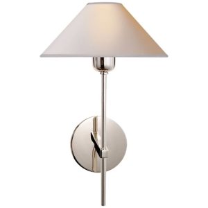 Hackney Single Sconce Polished Nickel