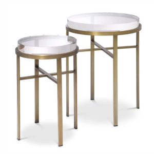 Hoxton Side Table - Brass