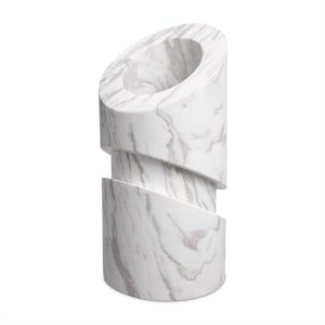 MEGAN OBJECT - HONED WHITE MARBLE