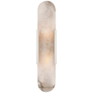 Melange Elongated Sconce Polished Nickel