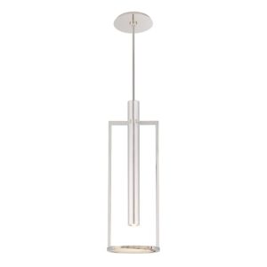 Melange Medium Floating Disc Pendant - Nickel
