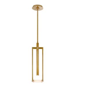 Melange Small Floating Disc Pendant - Brass
