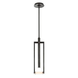 MELANGE SMALL FLOATING DISC PENDANT - BRONZE WITH ALABASTER