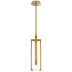 Melange Small Floating Disc Pendant Brass