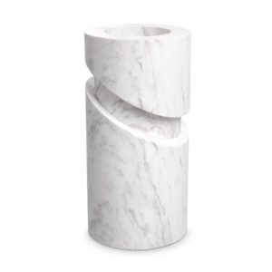 ANGELICA OBJECT - HONED WHITE MARBLE