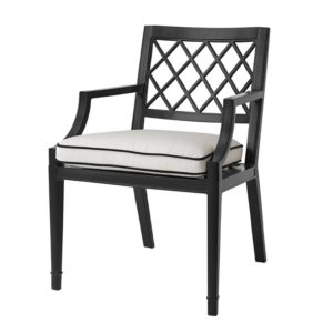 Paladium Chair with arms - Black