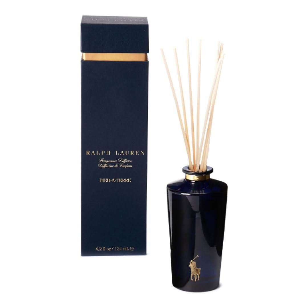 Ralph Lauren fragrance diffuser with navy blue packaging