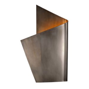 PIEL LEFT WRAPPED SCONCE - PEWTER