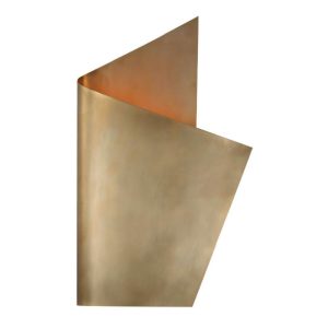 Piel Right Wrapped Sconce - Brass
