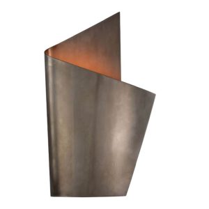 PIEL RIGHT WRAPPED SCONCE - PEWTER