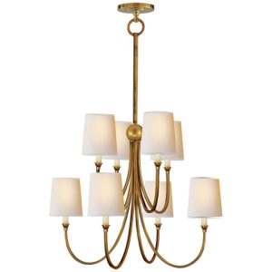 Reed Large Chandelier Brass
