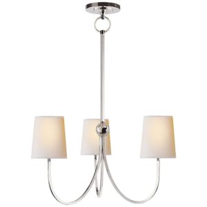 Reed Small Chandelier Polished Nickel