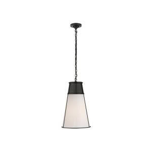 Robinson Large Pendant Bronze with White Glass